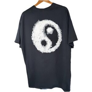 Petals and Peacocks Ying Yang Men's T-Shirt 2XL